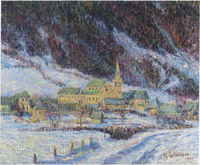 Gustave Loiseau - Ansicht bei Bourg - View at Bourg
